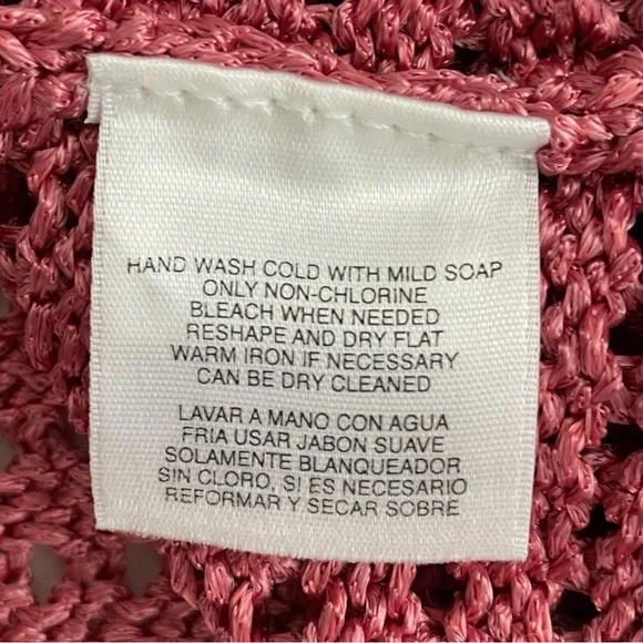 Jones New York Rose Open-Front Crochet Cardigan Short sleeved Sz: XL - Picture 9 of 10